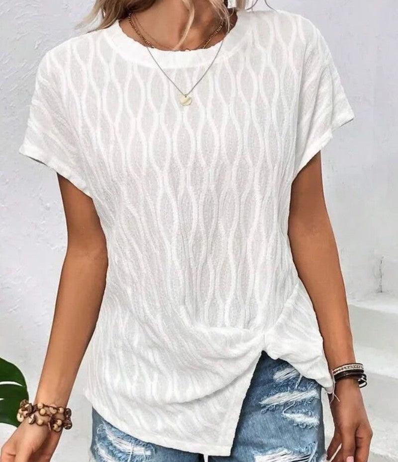 Women's Crew-neck Batwing Sleeve T-shirt Dresses & Tops