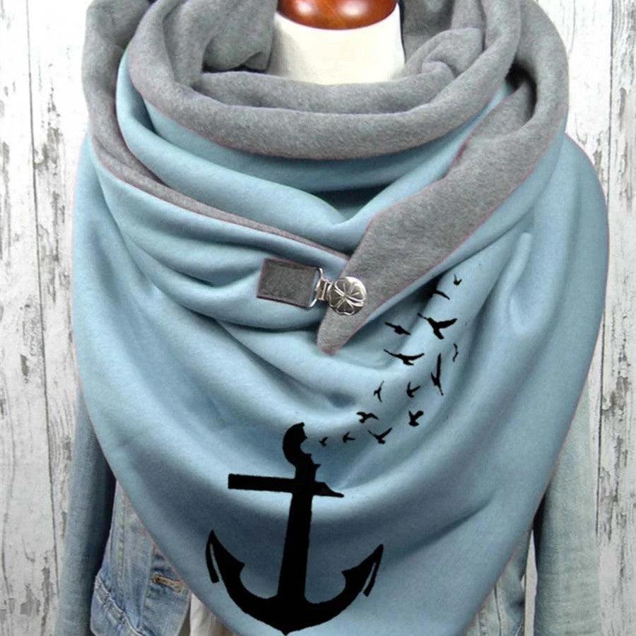 Women's Fashion Casual Cotton Warm Button Scarf scarves, Shawls & Hats