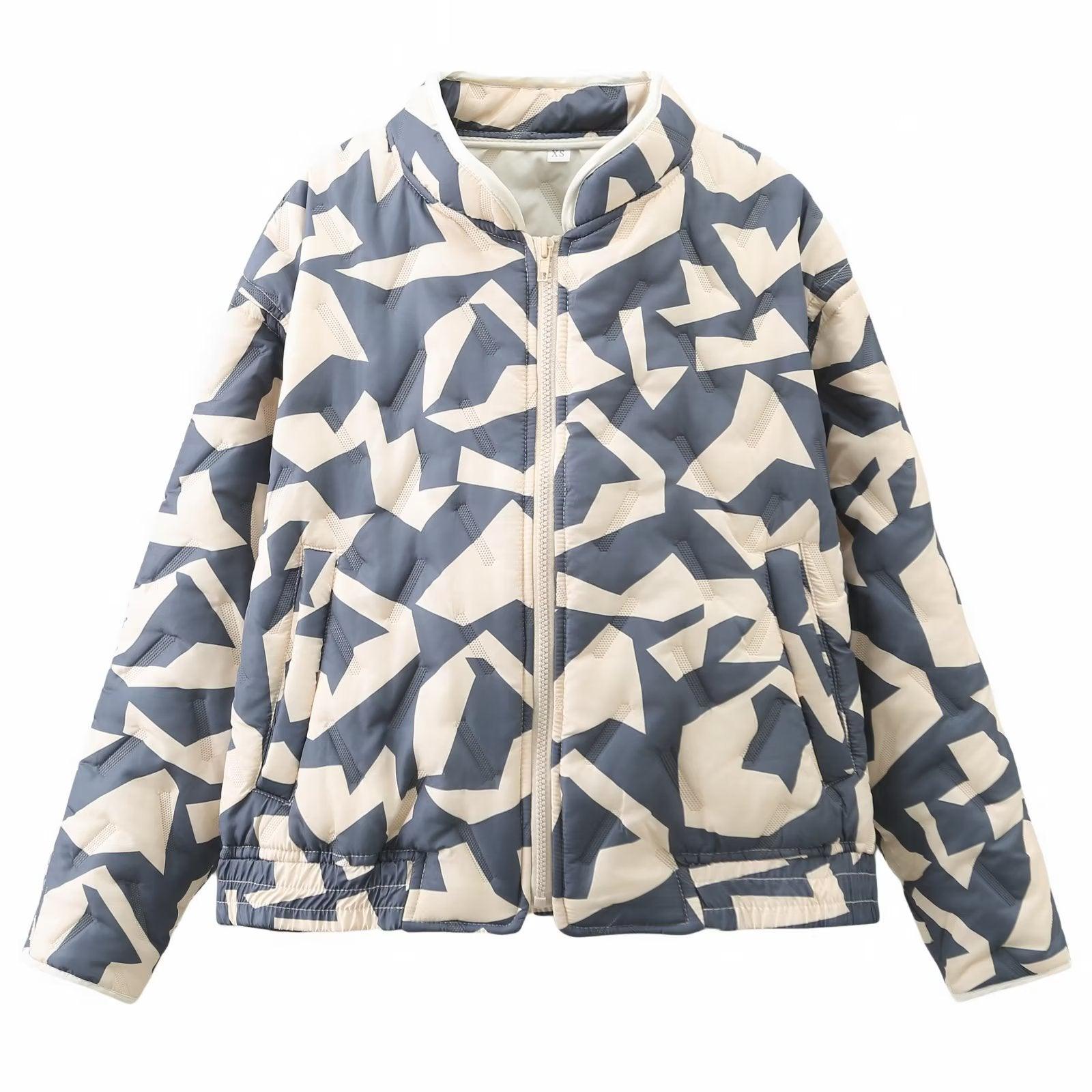 Women's Fashion Geometry Pattern Cotton Jacket Dresses & Tops