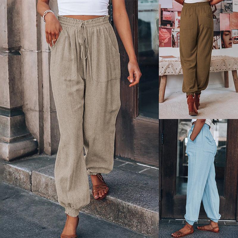 Women's Fashion High Waist Oversized Pants Bottom wear