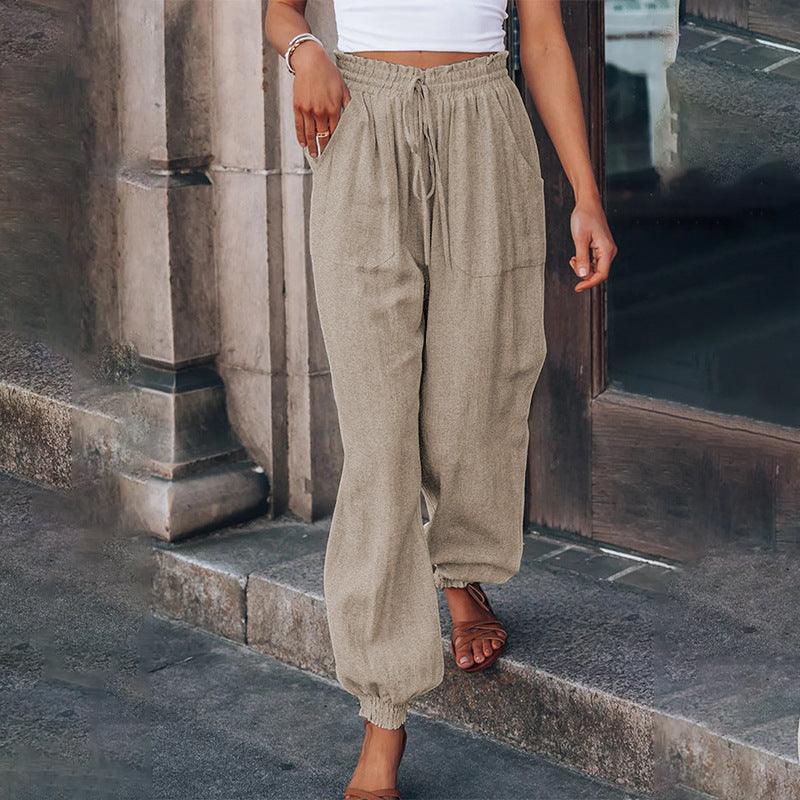 Women's Fashion High Waist Oversized Pants Bottom wear