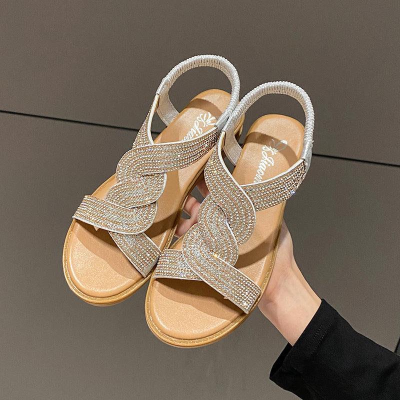 Women's Fashion Outdoor Fairy Roman Sandals Shoes & Bags