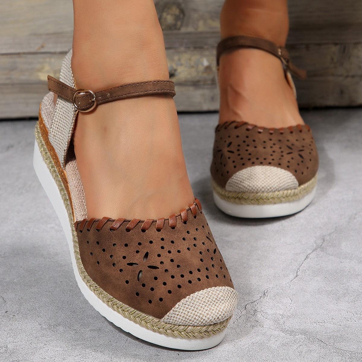 Women's Fashion Platform Casual Wedge Sandals Shoes & Bags