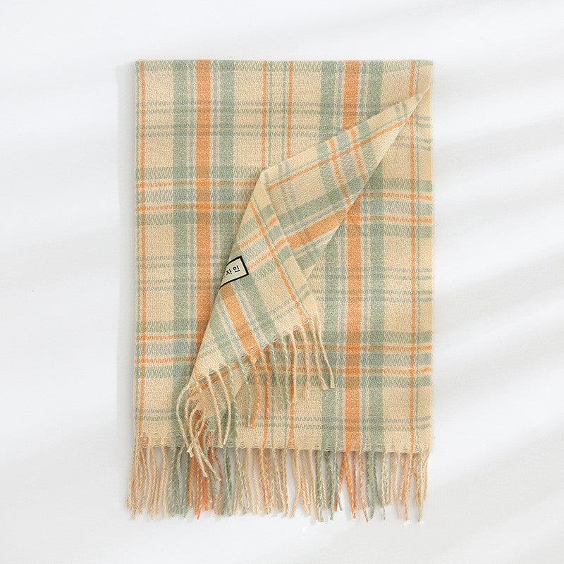 Women's Fashionable Plaid Tassel Shawl/ Scarf scarves, Shawls & Hats