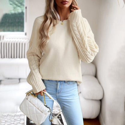 Women's Fashionable Simple Round Neck Sweater winter clothes for women