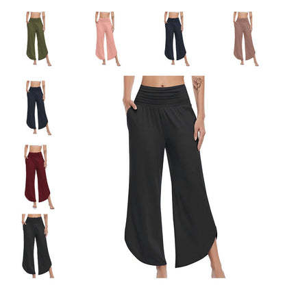 Women's High Waist Loose Wide Leg Pants Bottom wear