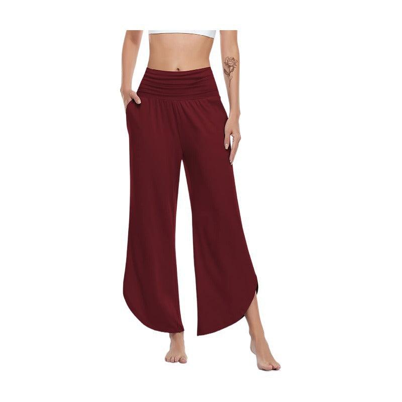 Women's High Waist Loose Wide Leg Pants Bottom wear