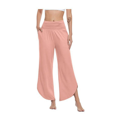 Women's High Waist Loose And Irregular Wide Leg Pants Bottom wear