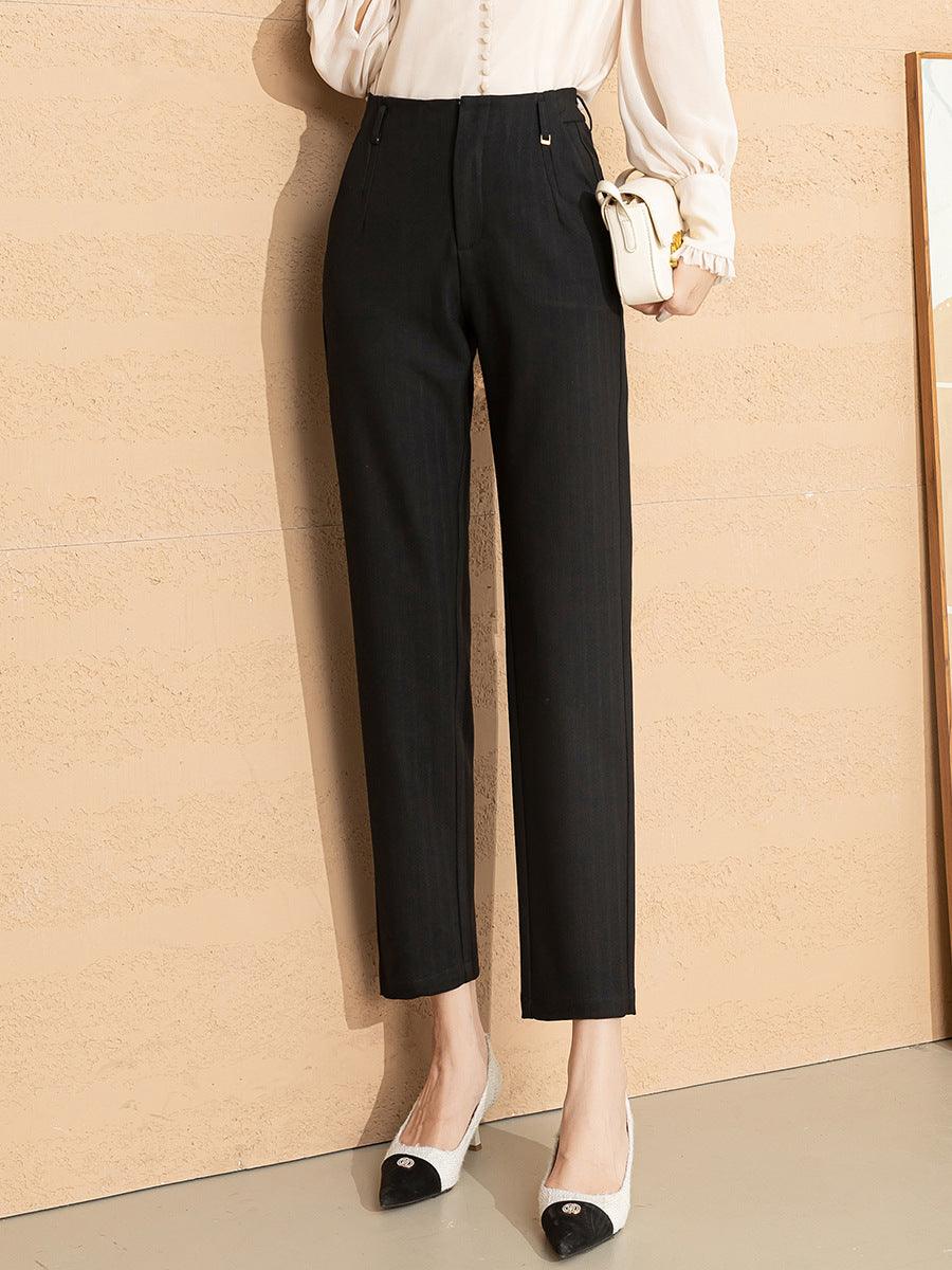 Women's High Waist Straight Leg Skinny Western Pants Bottom wear