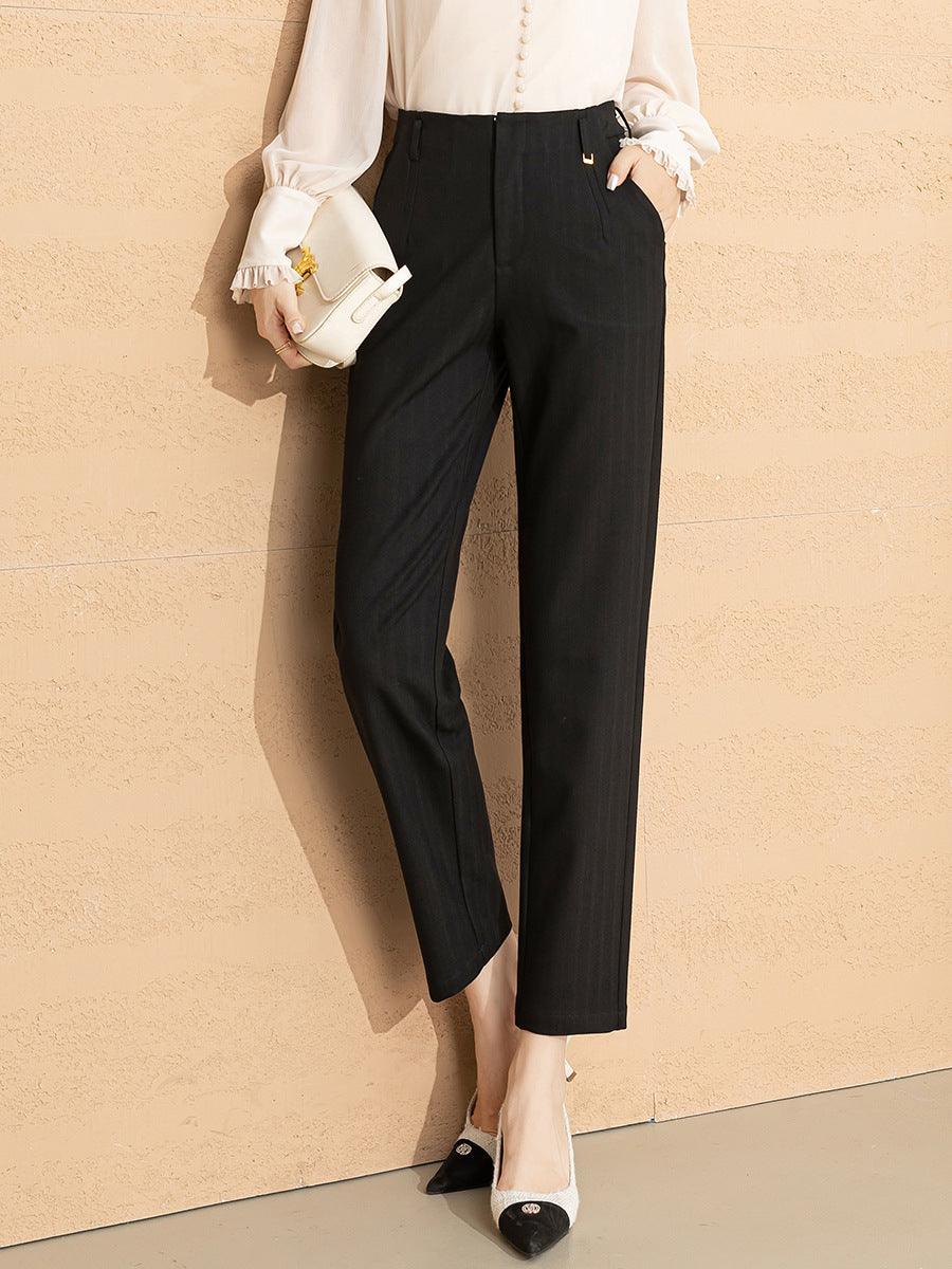 Women's High Waist Straight Leg Skinny Western Pants Bottom wear