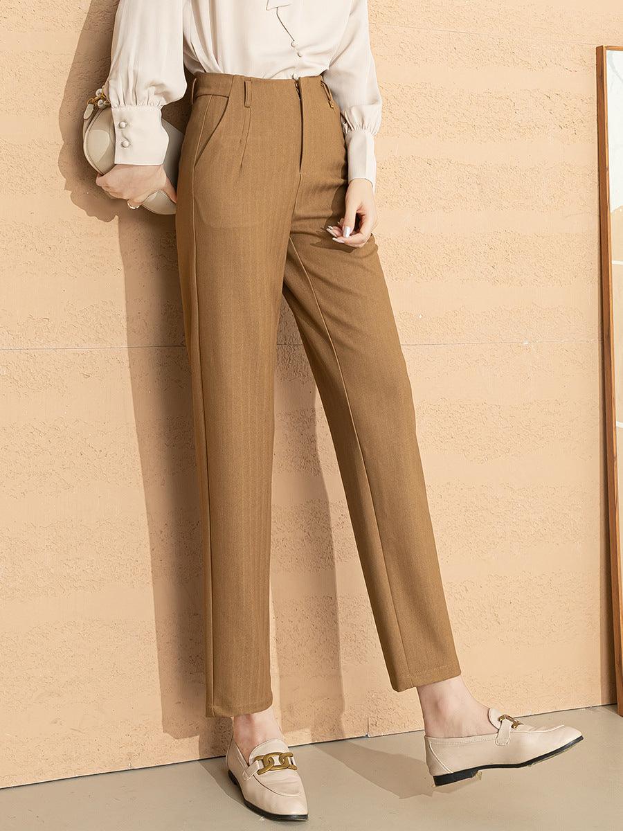 Women's High Waist Straight Leg Skinny Western Pants Bottom wear