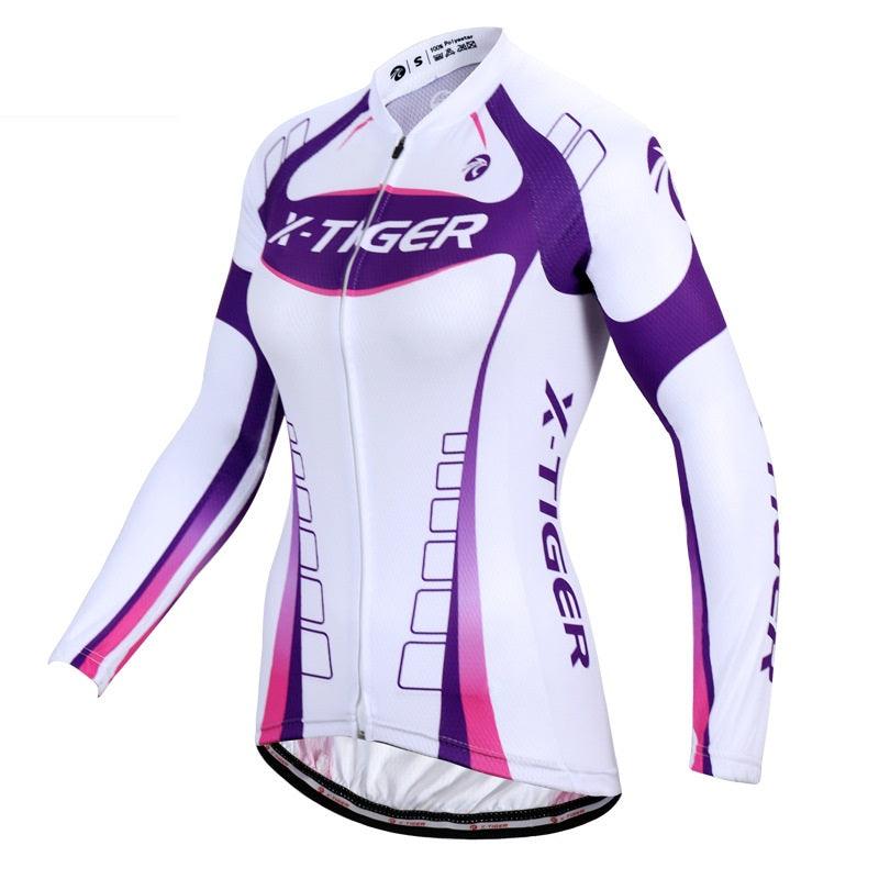 women's long-sleeved cycling jersey suit fitness & Sports