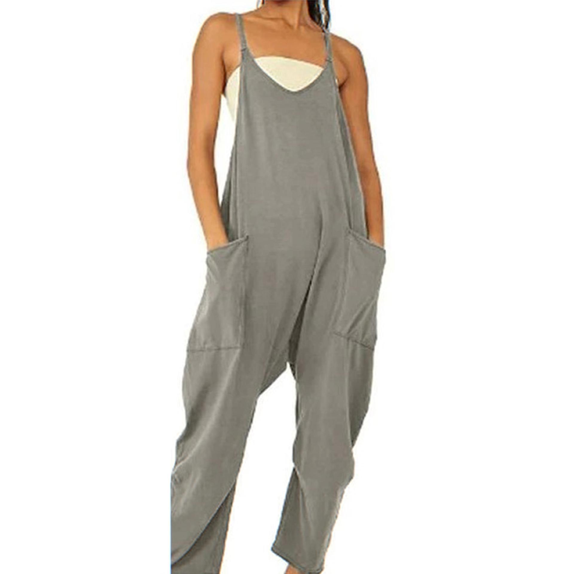 Women's Loose Sleeveless Jumpsuits women's clothing