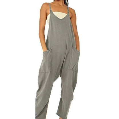 Women's Loose Sleeveless Jumpsuits women's clothing