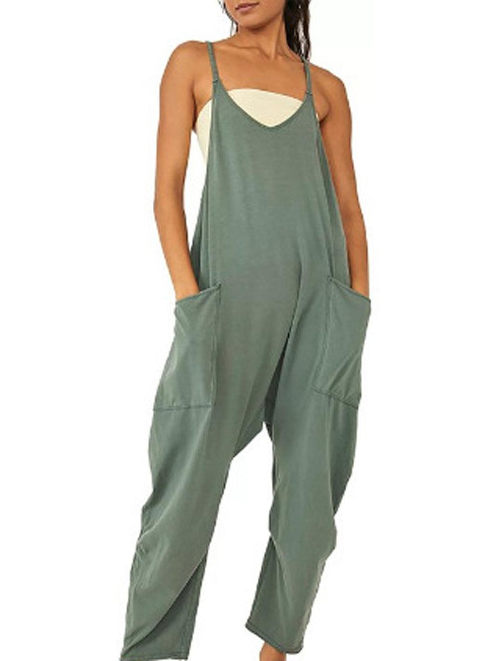 Women's Loose Sleeveless Jumpsuits women's clothing