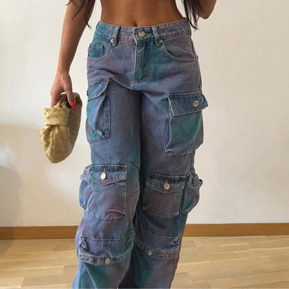 Women's Low Waist Denim Overalls women's clothing