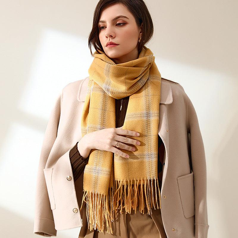 Women's Sweet Tassel Shawl Warm Cashmere Scarf scarves, Shawls & Hats