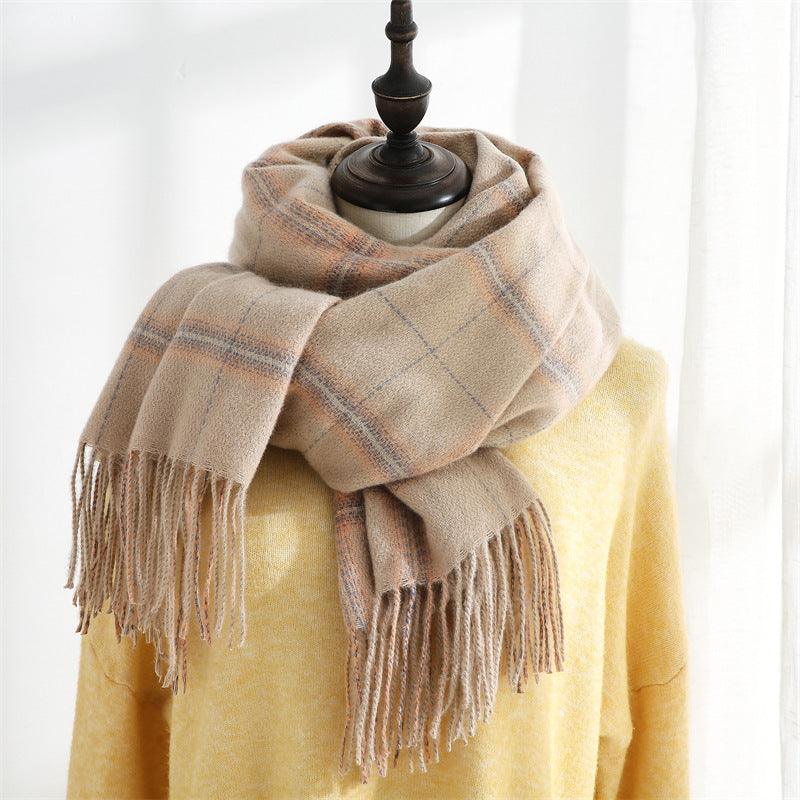 Women's Sweet Tassel Shawl Warm Cashmere Scarf scarves, Shawls & Hats