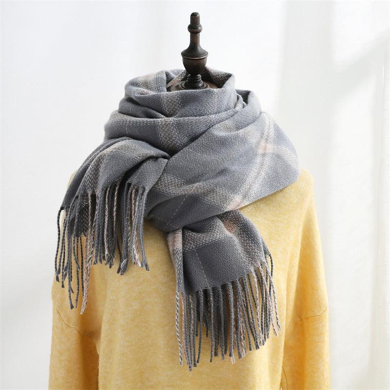 Women's Sweet Tassel Shawl Warm Cashmere Scarf scarves, Shawls & Hats