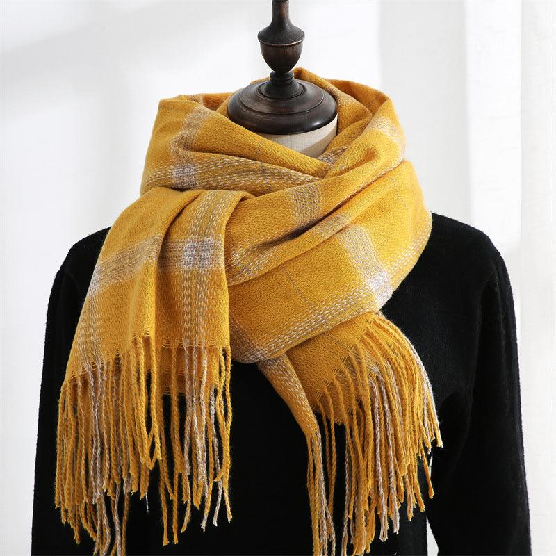 Women's Sweet Tassel Shawl Warm Cashmere Scarf scarves, Shawls & Hats