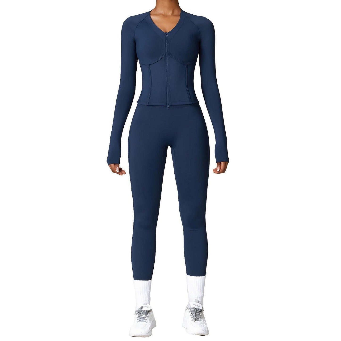 Women's Winter Fleece Thermal Long Sleeves Yoga Clothes Suit fitness & Sports