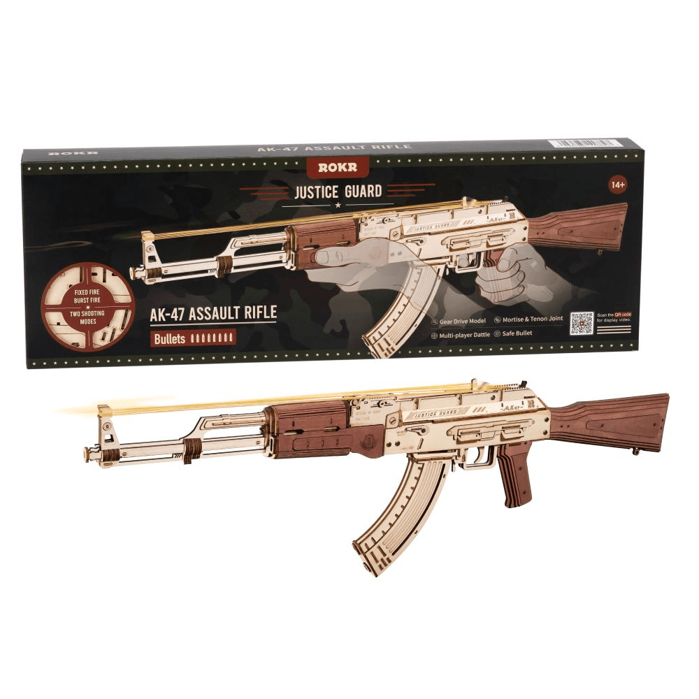 Wooden Puzzle Gun Toys Model DIY kit HOME