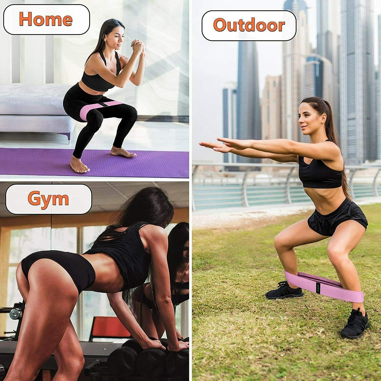 Workout Resistance Bands Legs & Butt Workout fitness & Sports