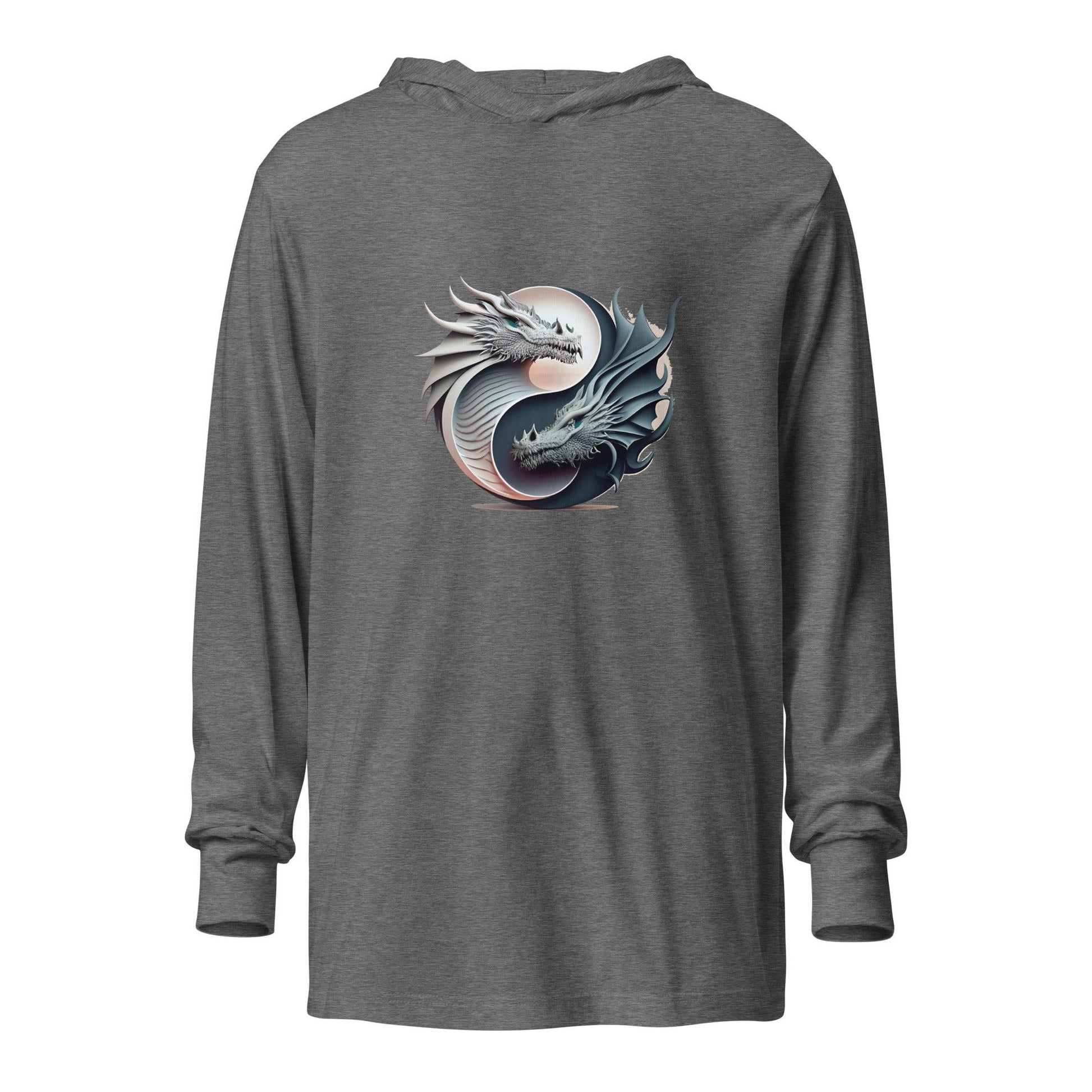 ying yang-Hooded long-sleeve tee T-Shirts & hoodies