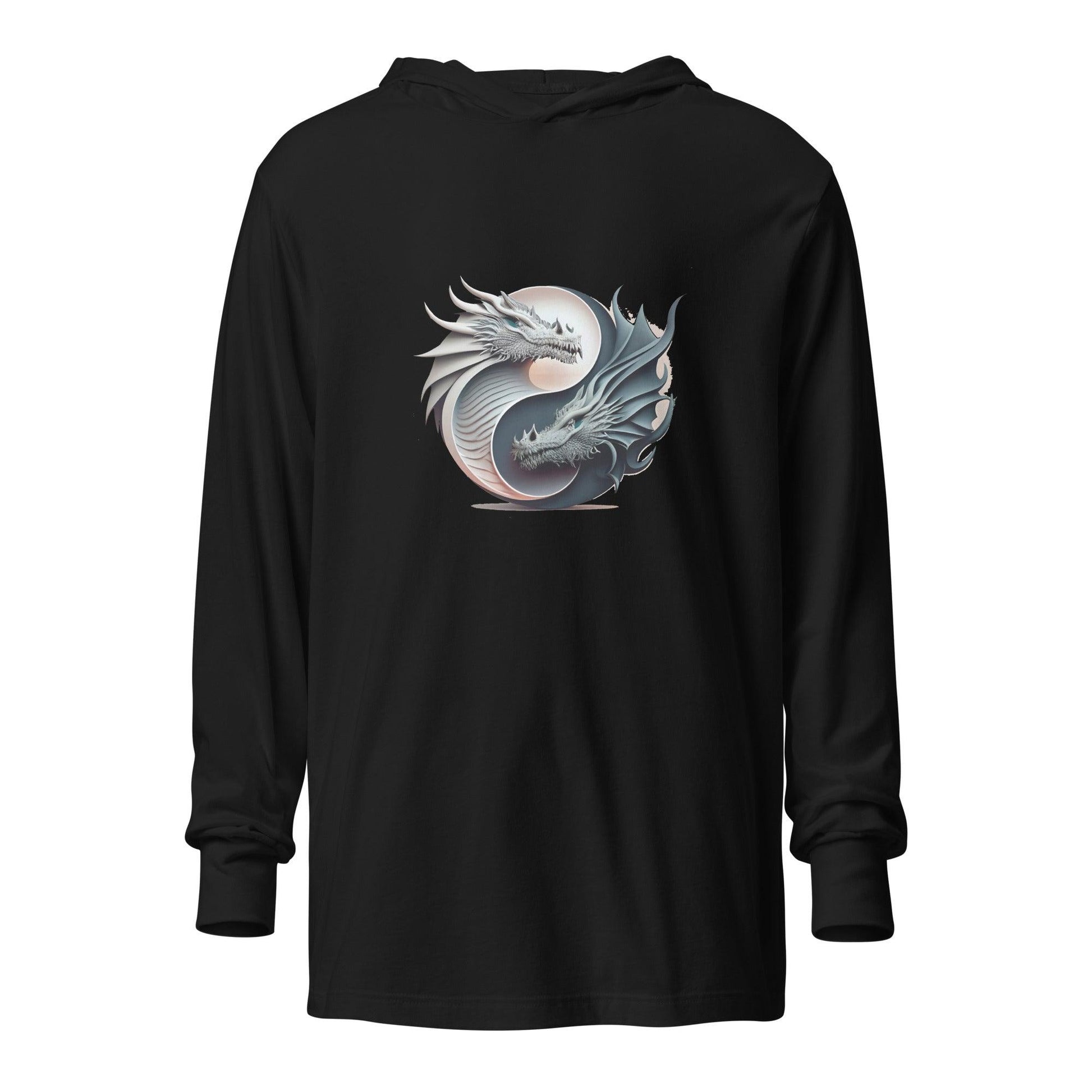 ying yang-Hooded long-sleeve tee T-Shirts & hoodies