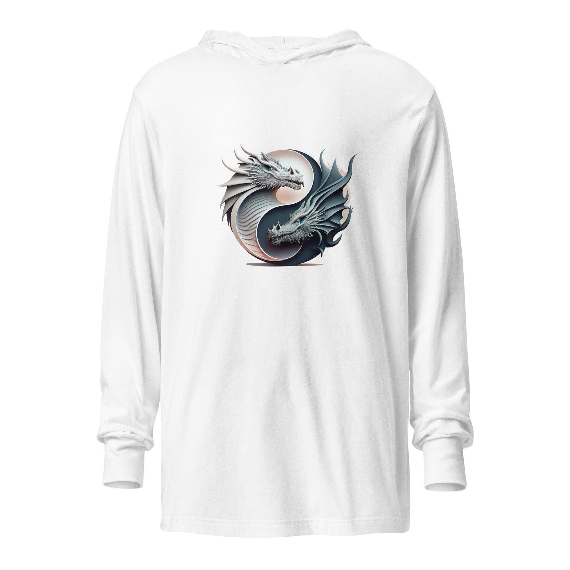 ying yang-Hooded long-sleeve tee T-Shirts & hoodies
