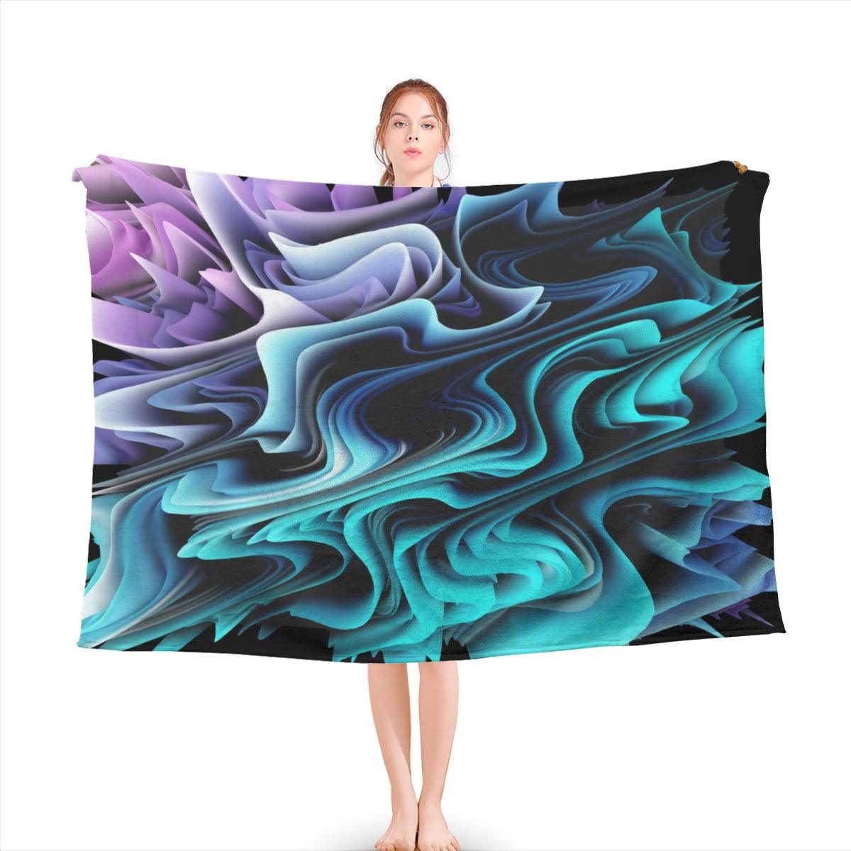 amber-Printed Blanket Home Decor