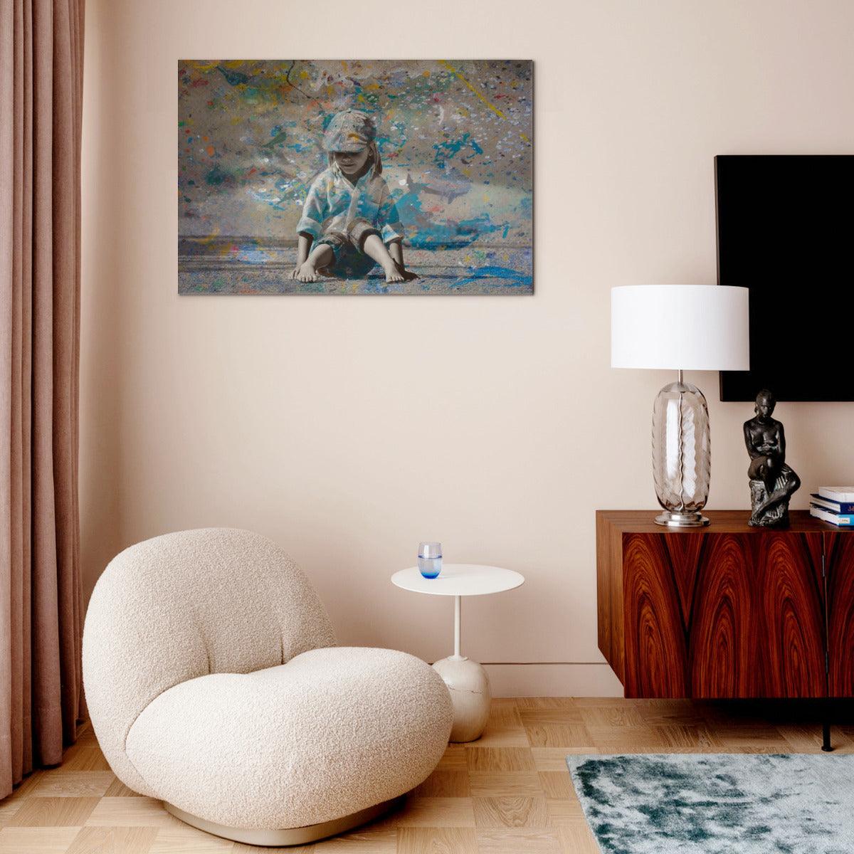 Child Painting- Modern Wall Art Canvas